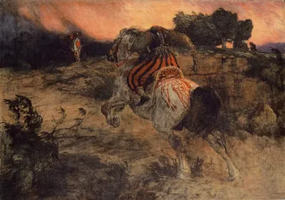 Astolf Riding Away with the Head of Orill