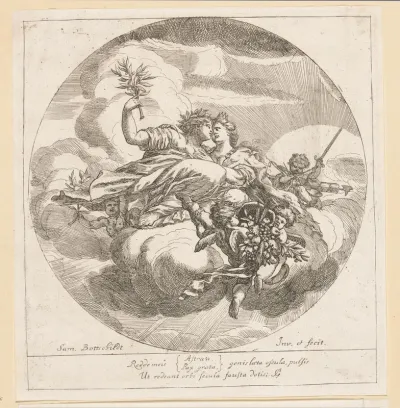 Astraea (Gerechtigheid) en Pax (Vrede)