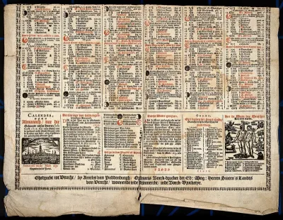 Astrology: an almanac for Utrecht for 1655