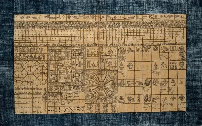 Astrology chart: table to indicate lucky and unlucky periods, as well as the chances of undertakings