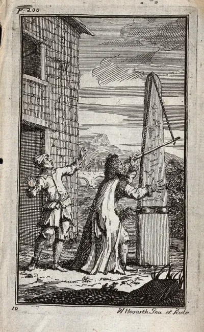 Astronomy: the astronomer Sidrophel, using a telescope, misidentifies a kite as a comet