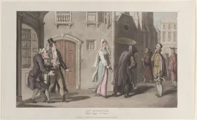 At Avignon, First Sight of Clara, from "Journal of Sentimental Travels in the Southern Provinces of France, Shortly Before the Revolution"