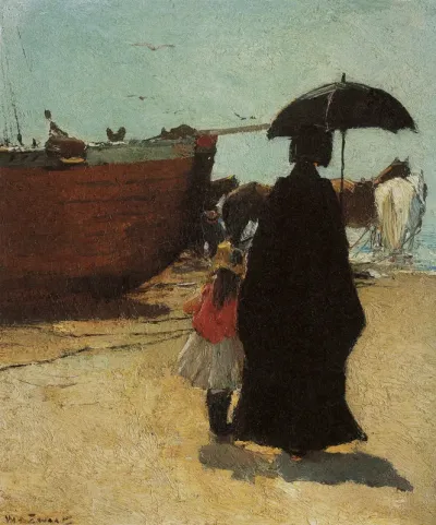 At the beach