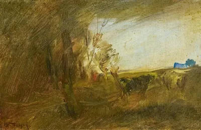 At the edge of a forest