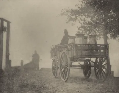 At the Ferry–A Misty Morning