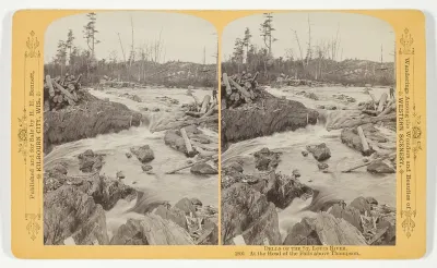 At the Head of the Falls above Thompson, No. 1801 from the series "Dells of the St. Louis River"