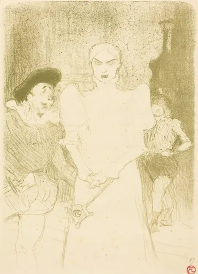 At the Opera: Mme. Caron in "Faust" (A l'opéra: Mme. Caron dans "Faust")