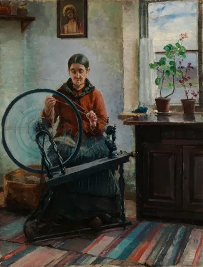 At the Spinning Wheel