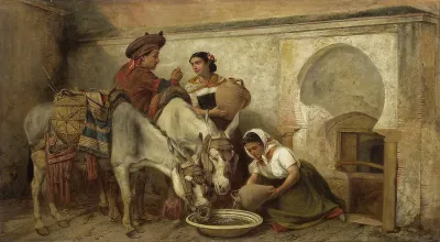 At the well