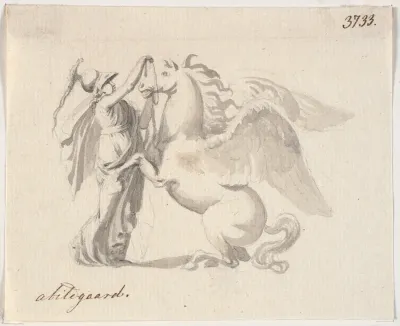 Athene lægger tømme på Pegasus