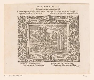 Atlas door Perseus in een berg veranderd