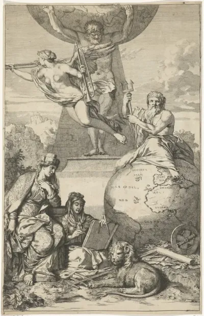 Atlas draagt de wereld op zijn schouders