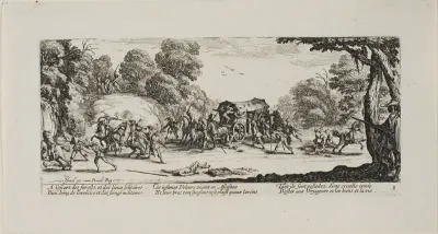 Attack on the Coach, plate eight from The Miseries of War