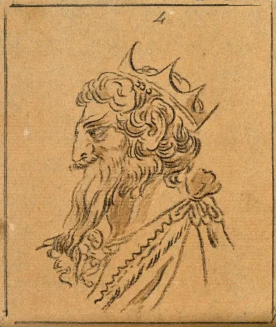 Attila the Hun. Drawing, c. 1789
