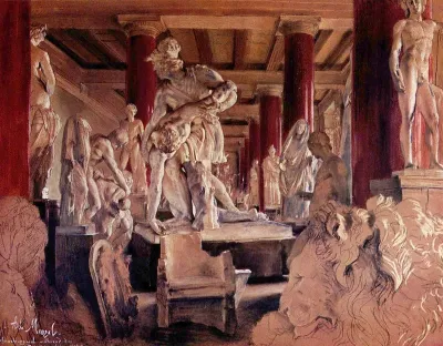 Aufbewahrungssaal während des Museumsumbaus
