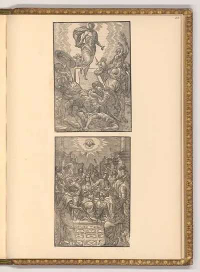 Auferstehung; Pfingsten (Buchillustration)