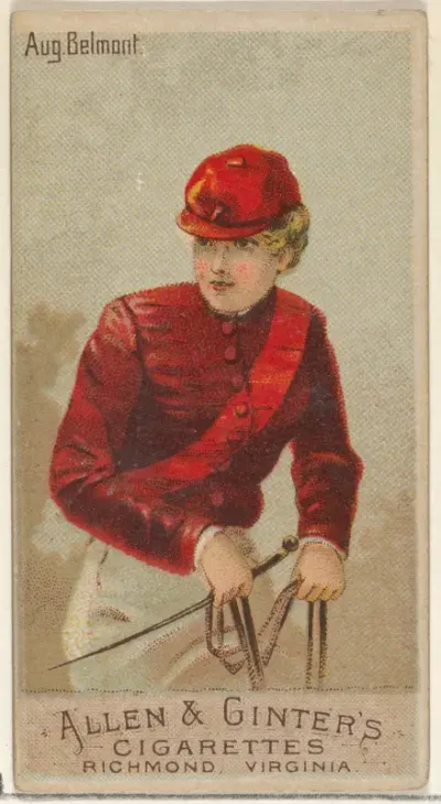 August Belmont, from the Racing Colors of the World series (N22a) for Allen & Ginter Cigarettes