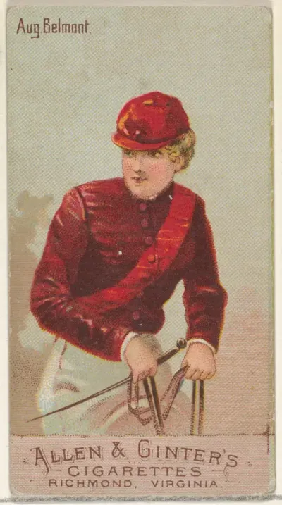 August Belmont, from the Racing Colors of the World series (N22b) for Allen & Ginter Cigarettes