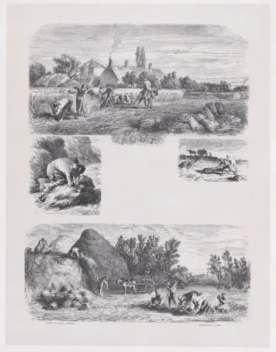 August, from "Album of Rustic Subjects"