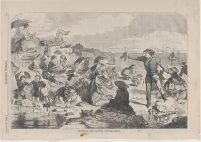 August in the Country – The Sea-Shore (from "Harper's Weekly," Vol. III)