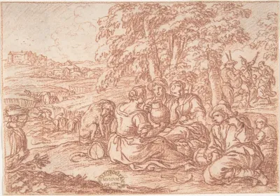 August (one of a series representing the labors of the months)