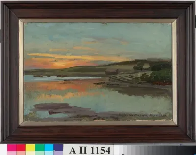 Auringonlasku merenlahdella