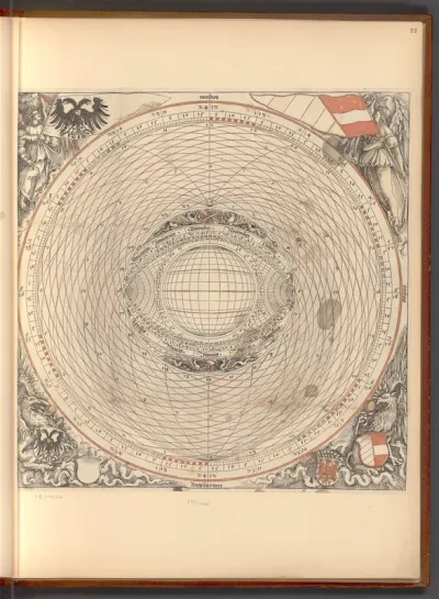 Aus den Horoskopen des Stabius: Horoskop für Kaiser Maximilian I.