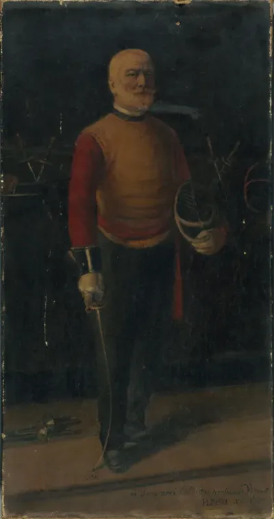 Autoportrait en maître d'armes