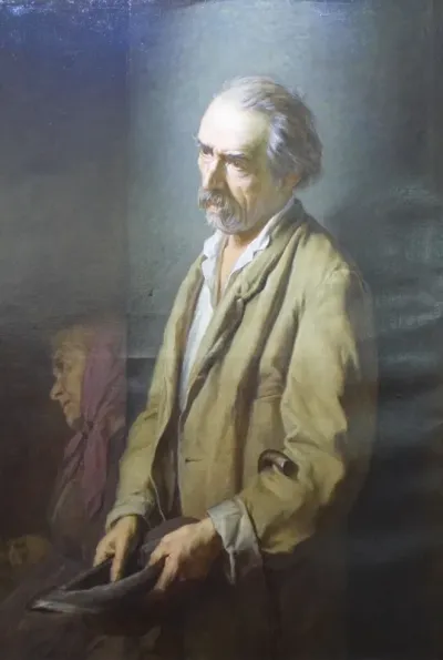 Autoritratto in veste di mendicante.