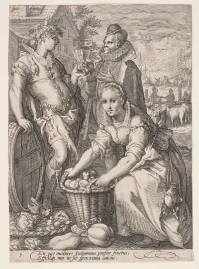 Autumn (Harvesting and Wine Tasting), from The Four Seasons
