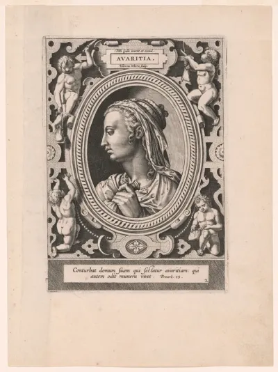 Avaritia, plate 2 from The Seven Vices