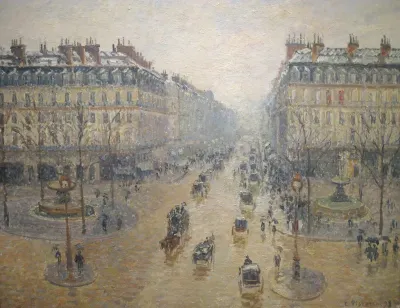 Avenue de l'Opera   Effect of Snow
