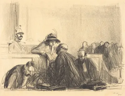 Avocat parlant à sa cliente (Lawyer Talking to His Client)