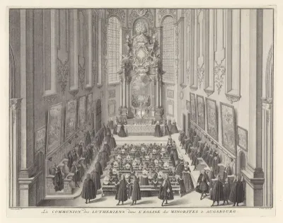 Avondmaal in de Lutherse Kerk te Augsburg