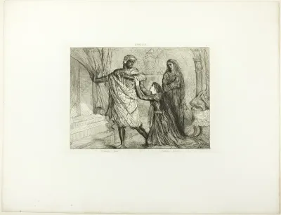 Away!, plate 7 (act 3, scene 4) from Othello
