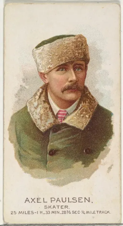 Axel Paulsen, Skater, from World's Champions, Series 2 (N29) for Allen & Ginter Cigarettes