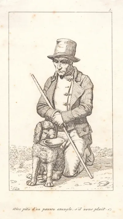 "Ayez pitié d'un pauvre aveugle..."