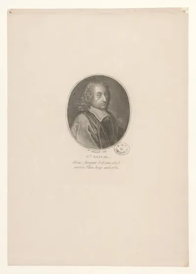 B.se Pascal : Né en Auvergne le 18 juin 1623 mort à Paris le 29 août 1662 BOYER 2091