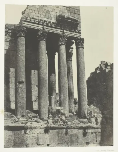 Baalbeck (Héliopolis), Temple De Jupiter, Vue Prise à L'Angle Sud-est; Syrie