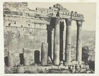Baalbeck (Héliopolis), Temple Du Jupiter, Façade Occidentale; Syrie
