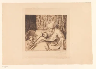 Baby in bed bij de ouders huilt vader wakker