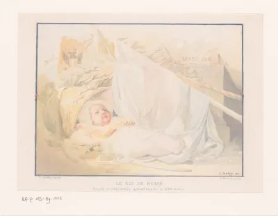 Baby met koninklijke attributen