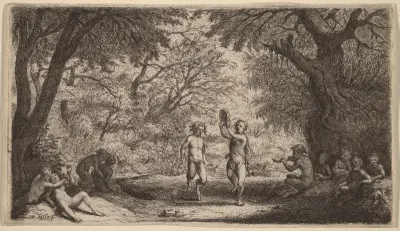 Bacchanal with a Dancing Couple in the Center