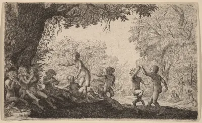 Bacchanal with a Dancing Couple on the Right