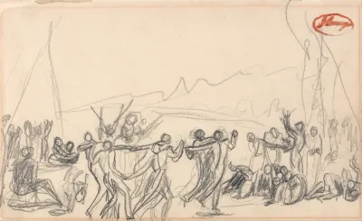 Bacchanalian Scene (Possibly Antediluvian)