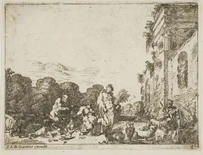Bacchanalian Scene with Allegorical Figures