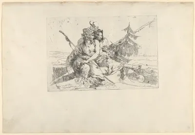 Bacchant, Satyr, and Fauness, from the Scherzi