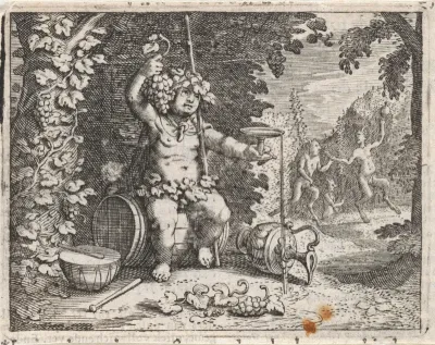 Bacchus als god van de wijn