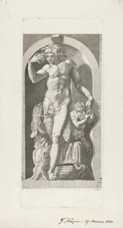 Bacchus en een sater
