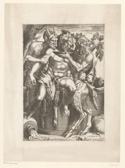 Bacchus en twee saters